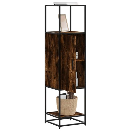 Aparador alto madera de ingeniería y metal 35,5x35x139 cm by , Sideboards - Ref: Foro24-849036, Price: 74,06 €, Discount: %