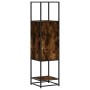 Aparador alto madera de ingeniería y metal 35,5x35x139 cm by , Sideboards - Ref: Foro24-849036, Price: 74,06 €, Discount: %