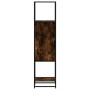 Aparador alto madera de ingeniería y metal 35,5x35x139 cm by , Sideboards - Ref: Foro24-849036, Price: 74,06 €, Discount: %