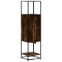 Aparador alto madera de ingeniería y metal 35,5x35x139 cm by , Sideboards - Ref: Foro24-849036, Price: 74,06 €, Discount: %