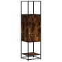 Aparador alto madera de ingeniería y metal 35,5x35x139 cm by , Sideboards - Ref: Foro24-849036, Price: 74,06 €, Discount: %