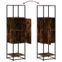 Aparador alto madera de ingeniería y metal 35,5x35x139 cm by , Sideboards - Ref: Foro24-849036, Price: 74,06 €, Discount: %