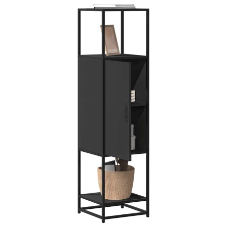 Aparador alto madera de ingeniería y metal 35,5x35x139 cm by , Sideboards - Ref: Foro24-849034, Price: 79,56 €, Discount: %