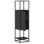 Aparador alto madera de ingeniería y metal 35,5x35x139 cm by , Sideboards - Ref: Foro24-849034, Price: 79,56 €, Discount: %
