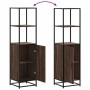 Aparador alto madera ingeniería marrón roble 35,5x35x139cm von , Sideboards - Ref: Foro24-849048, Preis: 79,01 €, Rabatt: %