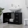Armario para lavabo madera contrachapada negro 63x30x54 cm de vidaXL, Muebles de baño - Ref: Foro24-804185, Precio: 70,01 €, ...