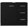 Black plywood sink cabinet 63x30x54 cm by vidaXL, Bathroom furniture - Ref: Foro24-804185, Price: 70,01 €, Discount: %