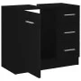 Black plywood sink cabinet 63x30x54 cm by vidaXL, Bathroom furniture - Ref: Foro24-804185, Price: 70,01 €, Discount: %