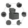 Sillón reclinable de tela gris oscuro by , Armchairs - Ref: Foro24-4015577, Price: 203,00 €, Discount: %