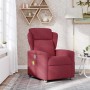 Sillón de masaje reclinable de tela color vino tinto by , Armchairs - Ref: Foro24-4015589, Price: 204,16 €, Discount: %