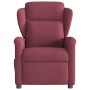 Sillón de masaje reclinable de tela color vino tinto by , Armchairs - Ref: Foro24-4015589, Price: 204,16 €, Discount: %
