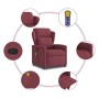 Sillón de masaje reclinable de tela color vino tinto by , Armchairs - Ref: Foro24-4015589, Price: 204,16 €, Discount: %