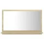 Oak-colored plywood bathroom mirror 60x10.5x37 cm by vidaXL, bathroom vanities - Ref: Foro24-804565, Price: 36,17 €, Discount: %