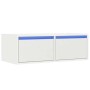 Mueble de TV con luces LED blanco 75x35,5x25 cm von , TV-Möbel - Ref: Foro24-860229, Preis: 67,72 €, Rabatt: %