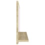 Espejo de baño madera contrachapada color roble 60x10,5x37 cm de vidaXL, Tocadores de baño - Ref: Foro24-804565, Precio: 36,1...