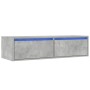 Mueble de TV con luces LED gris hormigón 100X35,5x25 cm von , TV-Möbel - Ref: Foro24-860241, Preis: 80,02 €, Rabatt: %