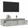 Mueble de TV con luces LED gris hormigón 100X35,5x25 cm von , TV-Möbel - Ref: Foro24-860241, Preis: 80,02 €, Rabatt: %