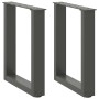 Patas para mesa de centro en forma de U 2 uds antracita acero von , Tischbeine - Ref: Foro24-4013154, Preis: 62,82 €, Rabatt: %
