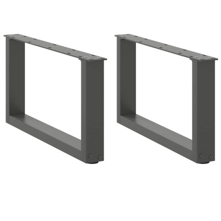 Patas de mesa centro forma U 2uds acero antracita 60x(30-31) cm de , Patas para mesas - Ref: Foro24-4013142, Precio: 60,50 €,...