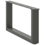 Patas de mesa centro forma U 2uds acero antracita 60x(30-31) cm de , Patas para mesas - Ref: Foro24-4013142, Precio: 60,50 €,...