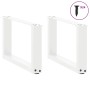 Patas de mesa de centro forma U 2uds acero blanco 50x(30-31) cm de , Patas para mesas - Ref: Foro24-4013137, Precio: 53,81 €,...