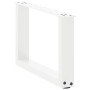 Patas de mesa de centro forma U 2uds acero blanco 50x(30-31) cm de , Patas para mesas - Ref: Foro24-4013137, Precio: 53,81 €,...