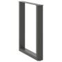 Patas mesa centro forma U 2uds antracita 60x(72-73)cm acero by , Table legs - Ref: Foro24-4013182, Price: 70,28 €, Discount: %