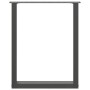 Patas mesa centro forma U 2uds antracita 60x(72-73)cm acero by , Table legs - Ref: Foro24-4013182, Price: 70,28 €, Discount: %