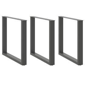 Patas mesa centro forma U 3 uds antracita 90x(72-73) cm acero von , Tischbeine - Ref: Foro24-4013210, Preis: 134,33 €, Rabatt: %