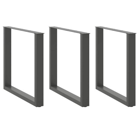 Patas mesa centro forma U 3 uds antracita 90x(72-73) cm acero von , Tischbeine - Ref: Foro24-4013210, Preis: 134,33 €, Rabatt: %