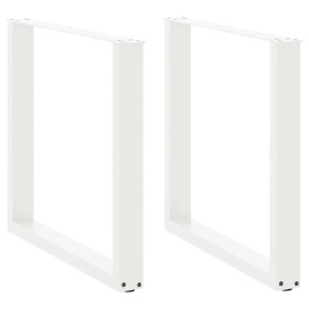 Patas de mesa de centro forma U 2uds acero blanco 80x(72-73) cm de , Patas para mesas - Ref: Foro24-4013189, Precio: 96,62 €,...
