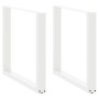 Patas de mesa de centro forma U 2uds acero blanco 80x(72-73) cm by , Table legs - Ref: Foro24-4013189, Price: 96,62 €, Discou...