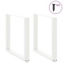 Patas de mesa de centro forma U 2uds acero blanco 80x(72-73) cm by , Table legs - Ref: Foro24-4013189, Price: 96,62 €, Discou...