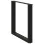 Patas para mesa centro forma U 3 uds acero negro 80x(72-73) cm de , Patas para mesas - Ref: Foro24-4013204, Precio: 105,40 €,...