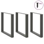 Patas mesa centro forma U 3 uds antracita 80x(72-73) cm acero von , Tischbeine - Ref: Foro24-4013206, Preis: 122,00 €, Rabatt: %
