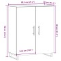 Aparador de madera de ingeniería envejecida 69,5x34x90 cm by , Sideboards - Ref: Foro24-857181, Price: 90,11 €, Discount: %