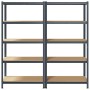 Estante almacenaje 5 niveles 2 uds acero y madera contrachapada von , Industrieregale - Ref: Foro24-3307608, Preis: 124,07 €,...