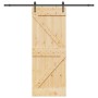 Puerta corredera con herrajes madera maciza de pino 80x210 cm von , Türen - Ref: Foro24-3332649, Preis: 220,30 €, Rabatt: %