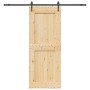 Puerta corredera con herrajes madera maciza de pino 90x210 cm von , Türen - Ref: Foro24-3332745, Preis: 223,09 €, Rabatt: %