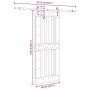 Puerta corredera con herrajes madera maciza de pino 90x210 cm von , Türen - Ref: Foro24-3332745, Preis: 223,09 €, Rabatt: %