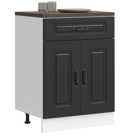 Mueble bajo de cocina Kalmar madera de ingeniería negra von , Küchenschränke - Ref: Foro24-853488, Preis: 90,44 €, Rabatt: %