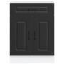Mueble bajo de cocina Kalmar madera de ingeniería negra von , Küchenschränke - Ref: Foro24-853488, Preis: 90,44 €, Rabatt: %
