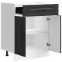 Mueble bajo de cocina Kalmar madera de ingeniería negra von , Küchenschränke - Ref: Foro24-853488, Preis: 90,44 €, Rabatt: %
