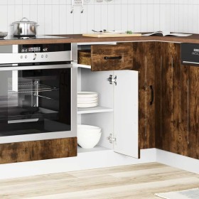 Mueble bajo de cocina Kalmar de madera ingeniería roble ahumado de , Armarios de cocina - Ref: Foro24-853462, Precio: 68,68 €...