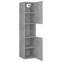 Badezimmerschrank aus betongrauem Sperrholz, 30 x 30 x 130 cm von vidaXL, Badezimmermöbel - Ref: Foro24-805001, Preis: 94,90 ...