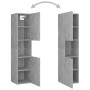Badezimmerschrank aus betongrauem Sperrholz, 30 x 30 x 130 cm von vidaXL, Badezimmermöbel - Ref: Foro24-805001, Preis: 94,90 ...