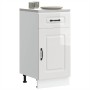 Mueble bajo cocina Kalmar madera ingeniería blanca alto brillo de , Armarios de cocina - Ref: Foro24-853469, Precio: 92,87 €,...