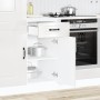 Mueble bajo cocina Kalmar madera ingeniería blanca alto brillo de , Armarios de cocina - Ref: Foro24-853469, Precio: 92,87 €,...