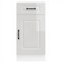 Mueble bajo cocina Kalmar madera ingeniería blanca alto brillo de , Armarios de cocina - Ref: Foro24-853469, Precio: 92,87 €,...