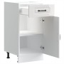 Mueble bajo cocina Kalmar madera ingeniería blanca alto brillo de , Armarios de cocina - Ref: Foro24-853469, Precio: 92,87 €,...
